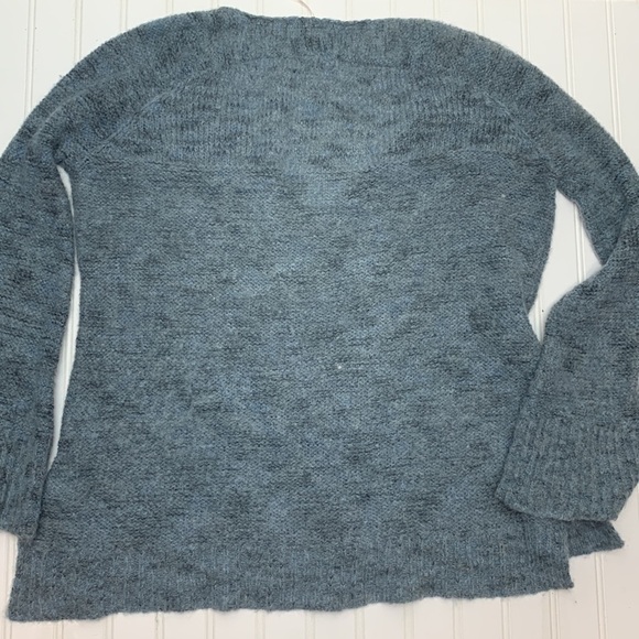 Free People blue Alpaca V neck sweater XS - Picture 7 of 8